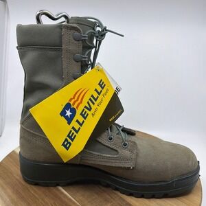 Belleville 600 ST Combat Boots Mens 9.0 R Sage Green New Steel Toe Tactical USA